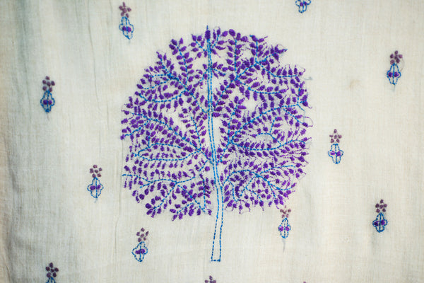 Tree of Life – hand-woven and hand-embroidered scarf